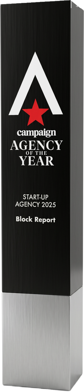 Campaign Agency of the Year 2025 trophy, Start-up Agency, Silver